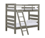 Timberframe Bunk Bed with ladder in Storm grey