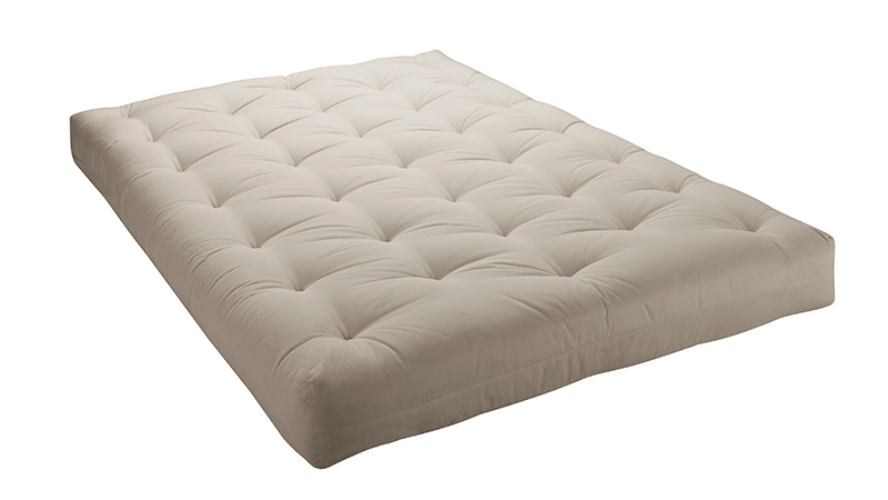 Futon Mattress with off white cover