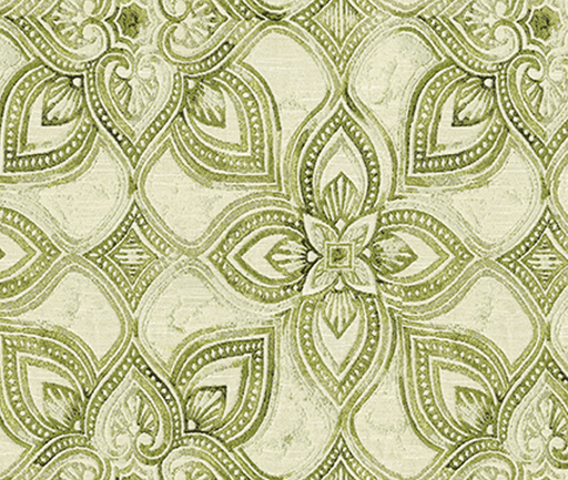 Soft green and cream patterned fabric
