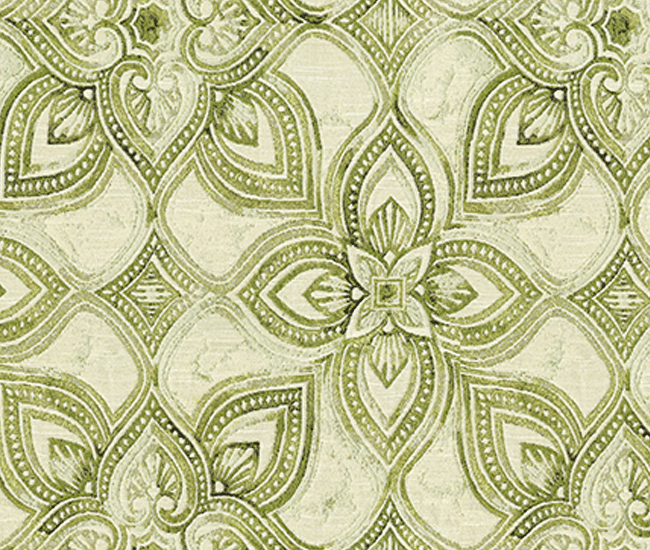 Soft green and cream patterned fabric