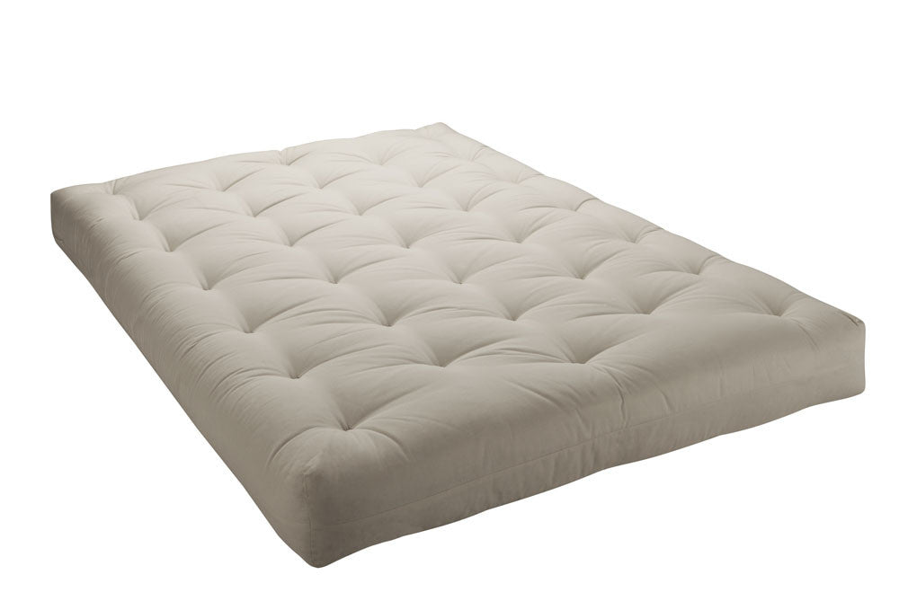 Futon Mattress with off white cover