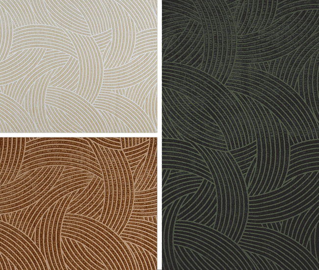 Collage image showcasing several colours from the Gesture Futon Cover Collection