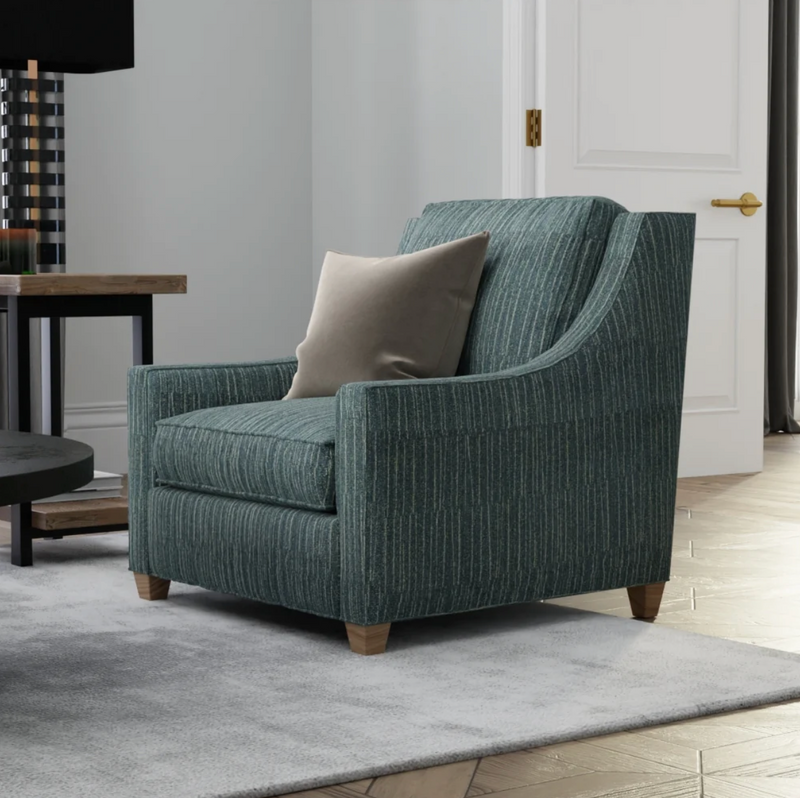 Image of occasional chair covered with Copen fabric