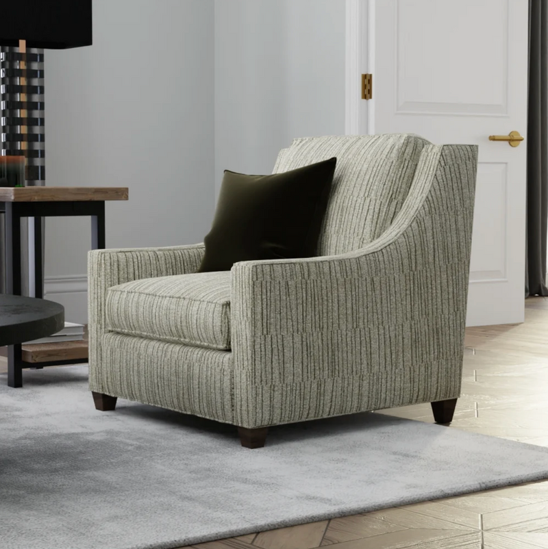 Image of occasional chair covered with Quartz fabric