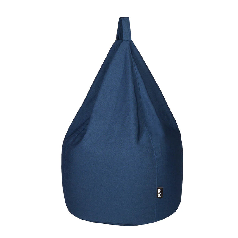 Blue tear drop bean bag