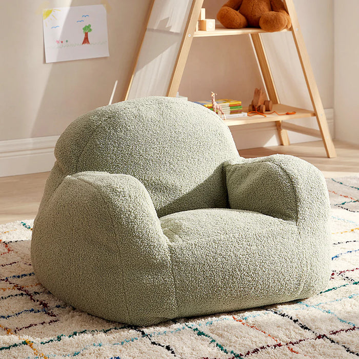 Green kids bean bag char