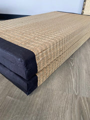 Rice straw tatami mat folded