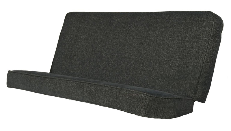 Blue fabric roll on a white background