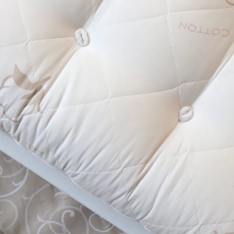 100% cotton cover on mattress