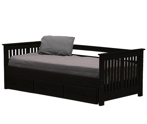 Day Bed w/Trundle by Crate Design - Espresso finish
