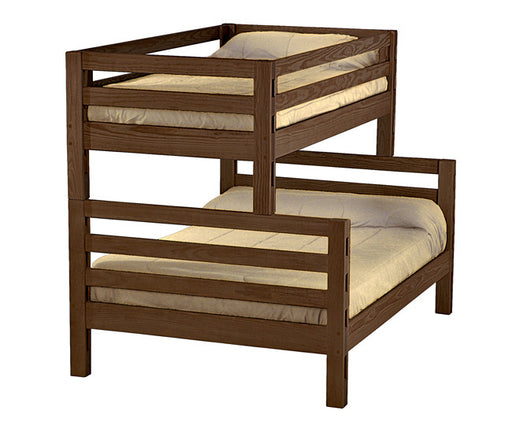Ladder End Combo Bunk Bed by Crate Designs - Brindle