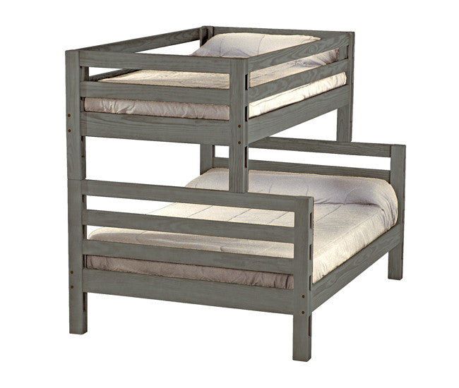Ladder End Combo Bunk Bed by Crate Design - Graphite