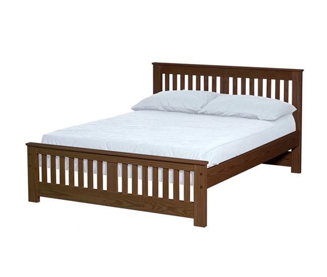 Shaker Bed Frame in Brindle Finish