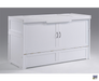 Murphy Cabinet Bed in closed position - white