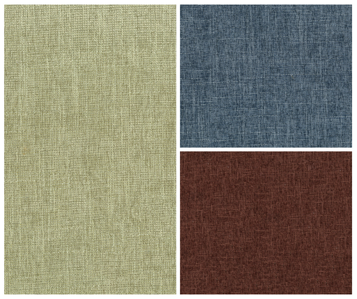 Collage of Bondi fabrics with a variety of colours in collection
