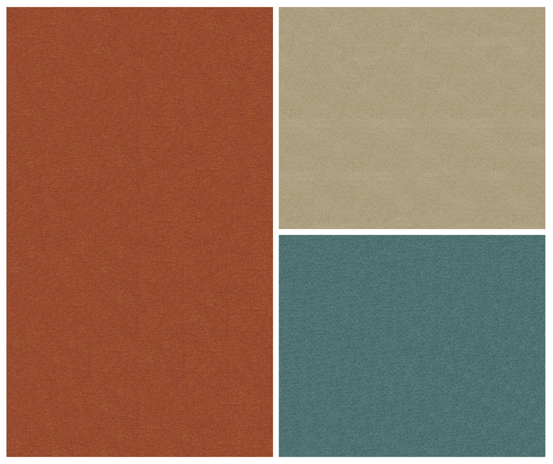 Collage of fabrics from Quarry Futon Cover Collection