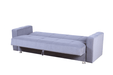 Soft grey Sofa Sleeper - bed position