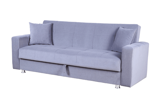 Soft grey Sofa Sleeper - convertible sofa in sitting position