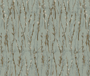 Soft teal fabric with willows