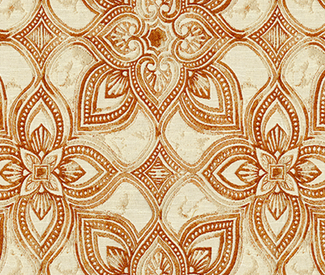 Apricot and cream patterned fabric