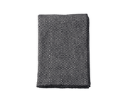 100% Brushed Lambswool Stone Grey Throw