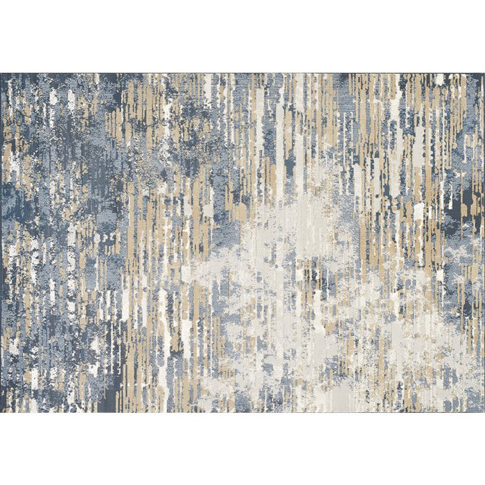 Intrigue 12187 505 rug / carpet - blue, tan and grey