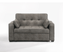 Brookly Convertible Sofa in grey- forward facing and in sofa position 2