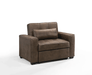 Brookly Convertible Chair in Walnut - forward facing and in chair position