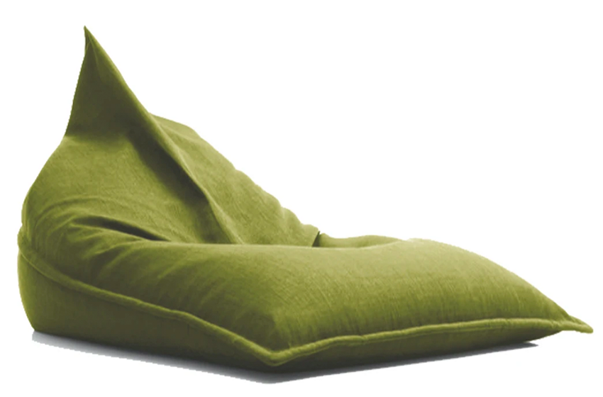 Low beanbag lounger - green