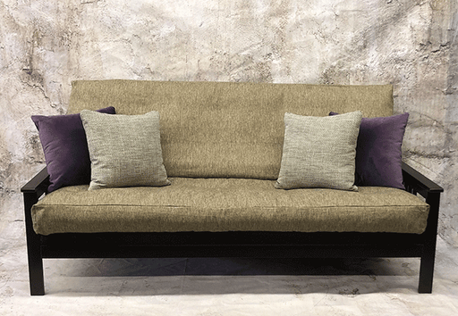 Parkwood Futon Frame ini Java finish - front facing