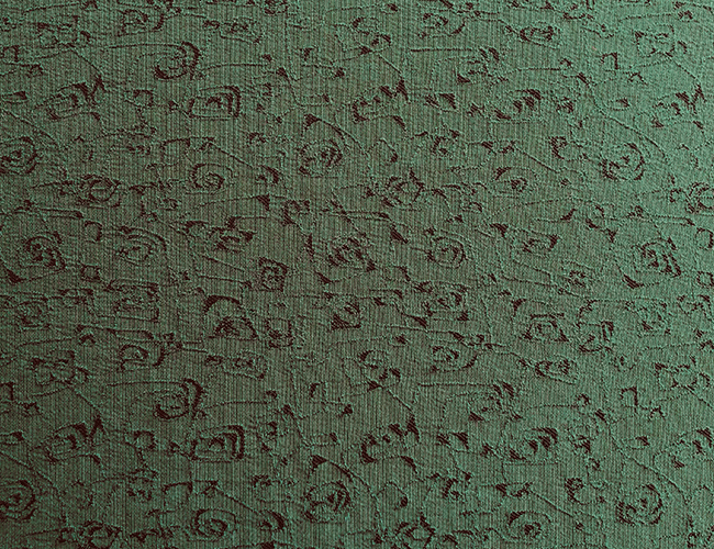 Green with black fabric
