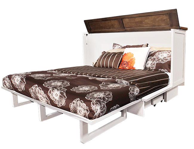 Cape Cod Sleep Chest in the bed position